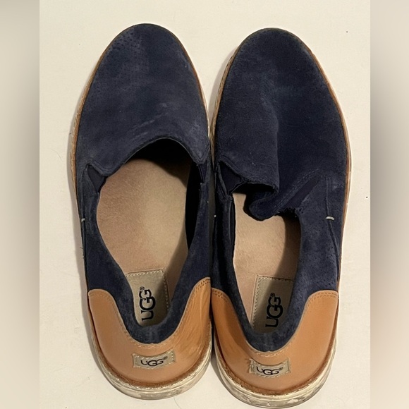 UGG Adley Blue Suede Slip On Women Slip On Sneaker - Picture 5 of 16